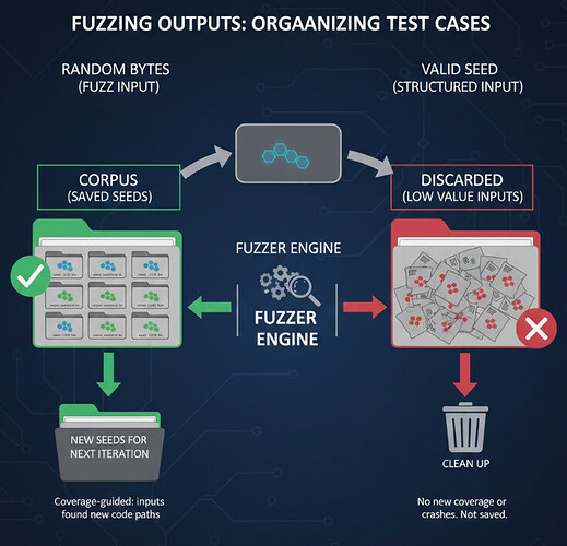 folder structure showing corpus files vs discarded files