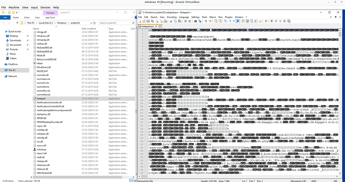 raw character gibberish