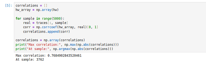 Max correlation