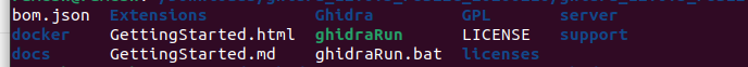 Ghidra directory